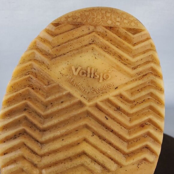 Sven Swedish Shearling Clogs Brown Suede Wood Sole Slip-On Mules 36 - Picture 3 of 10